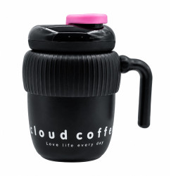 تراول ماگ 420 ميل دسته دار طرح بلوط 316 (10-1653)(xj-345)cloud coffe