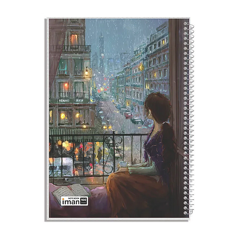 دفتر ایمان مجلد 100 برگ خطی 0106