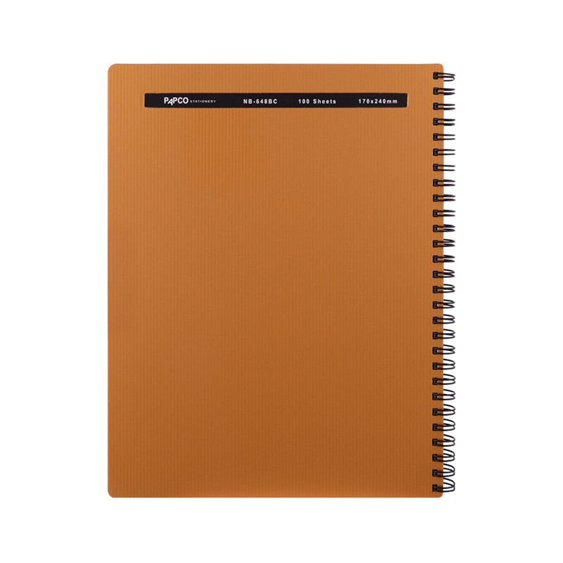 دفتر پاپکو یک خط جلد طلقی متالیک 100 برگ NB_648