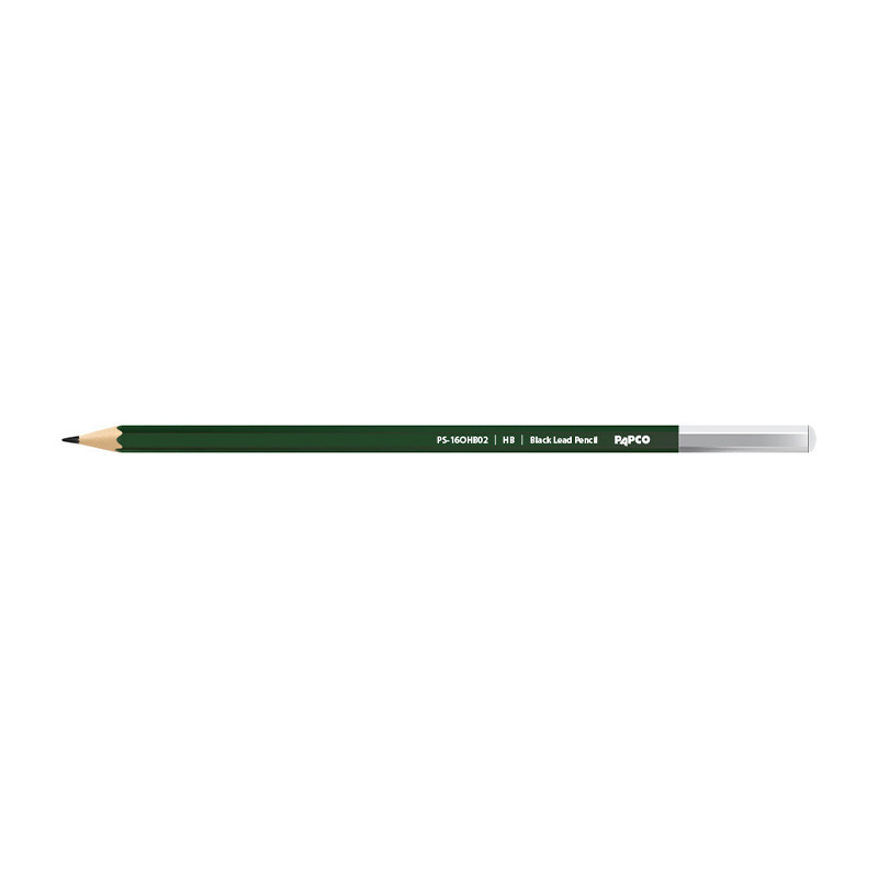 مداد مشکی پاپکو شش ضلعی بدنه سبز HB-0212