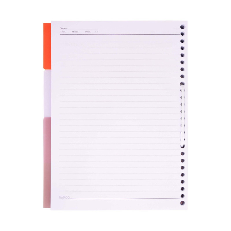 یدک کلاسور پاپکو 26 حلقه 100 برگ A4 کد 606