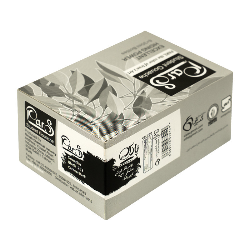 گواش پارس مشکی 6 عددی 252