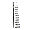 قلم مو پارس آرتیست دسته چوبی تخت سایز 6 بلند 2200