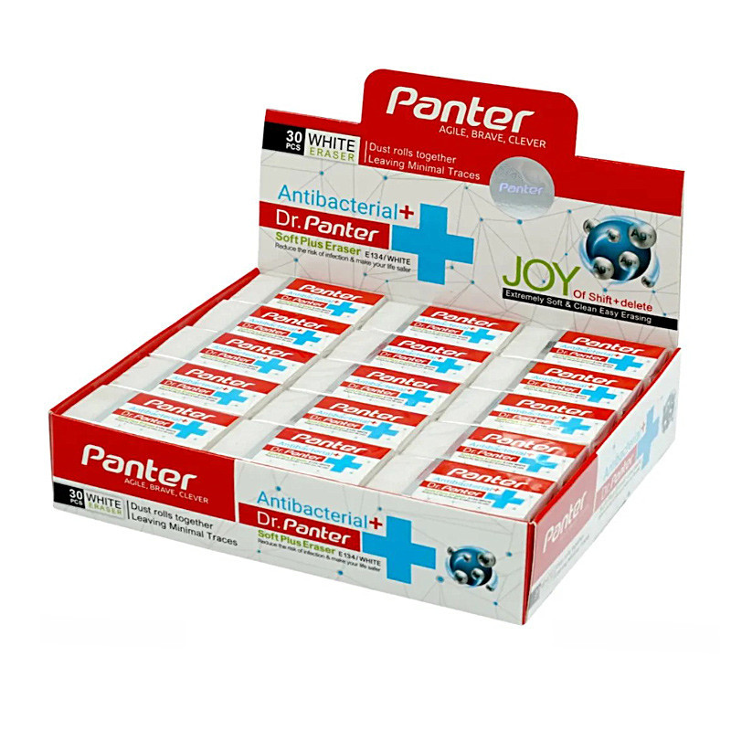 پاک کن پنتر سفید کوچک آنتی باکتریال دکتر پنتر 30 عددی E134