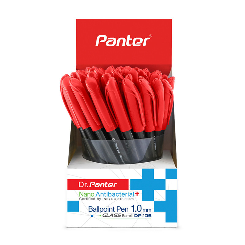 خودکار پنتر قرمز 1 میل دکتر پنتر 50 عددی DP-105