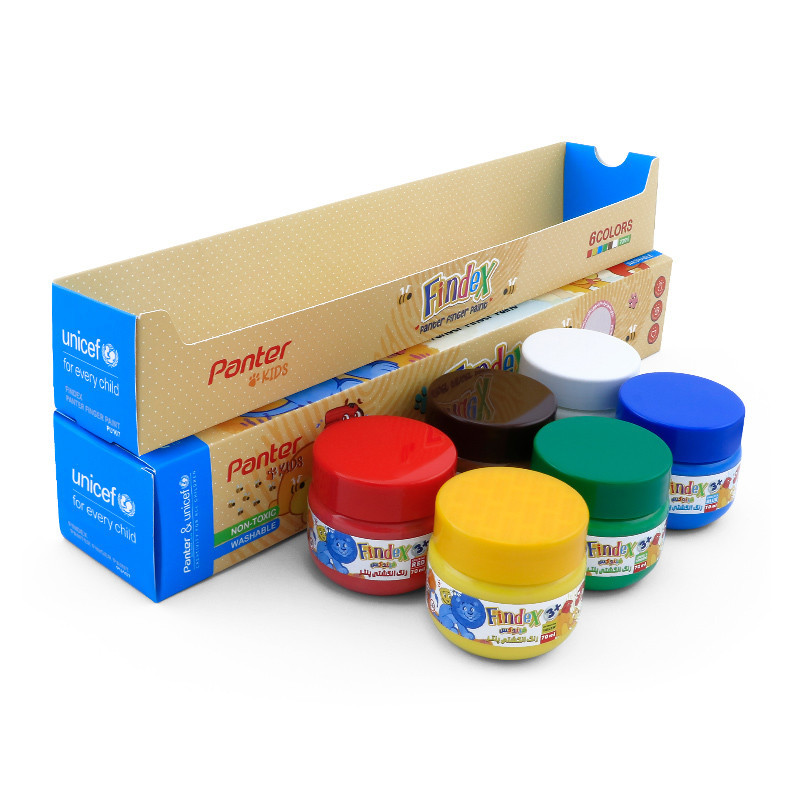 رنگ انگشتی پنتر 6 رنگ فیندکس یونیسف UFP106-6-CHUBBY