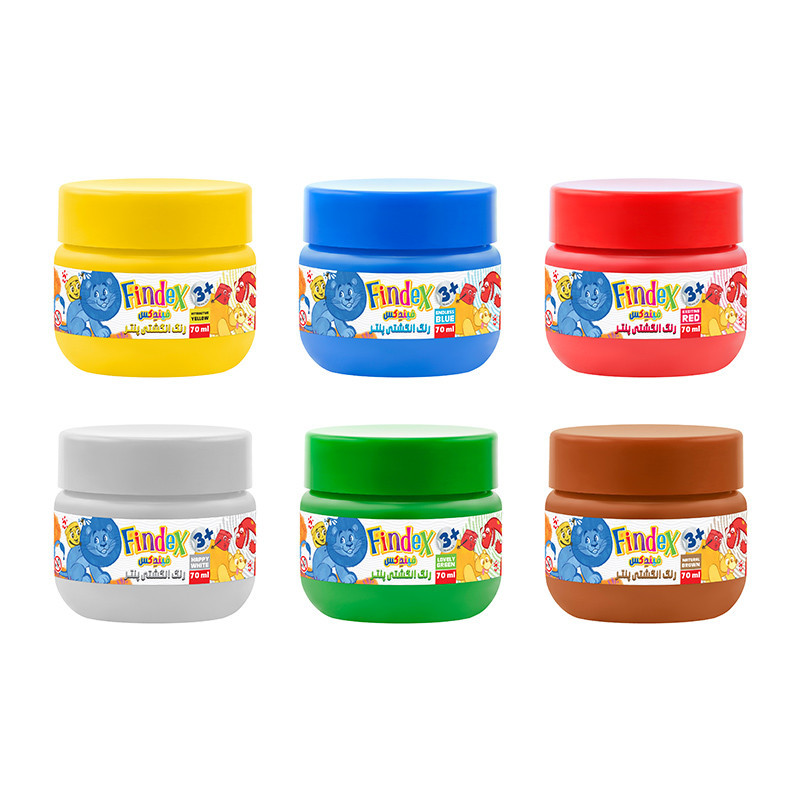 رنگ انگشتی پنتر 6 رنگ فیندکس یونیسف UFP106-6-CHUBBY