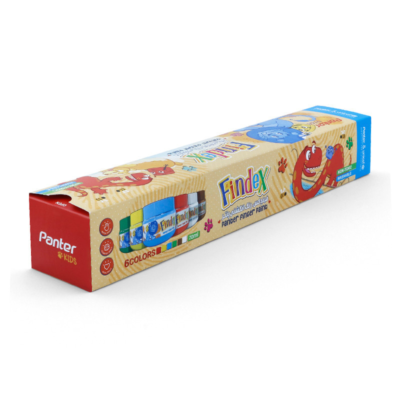 رنگ انگشتی پنتر 6 رنگ فیندکس یونیسف UFP106-6-SLIM
