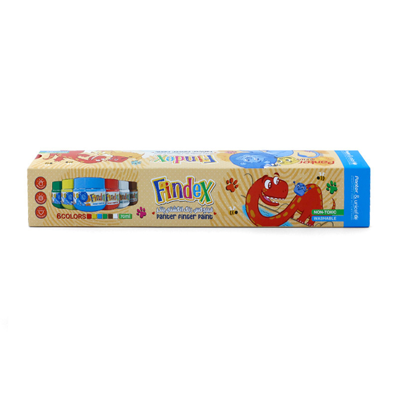 رنگ انگشتی پنتر 6 رنگ فیندکس یونیسف UFP106-6-SLIM