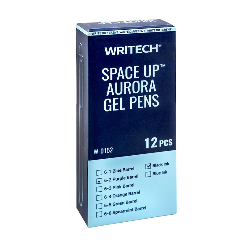 خودکار ژل (WRITECH) بدنه پاستلی 0/5 میل 12 عددی aurora-w0152