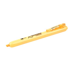 ماژیک هایلایتر WRITECH قلمی فشاری نارنجی کمرنگ 12 عددی W805S