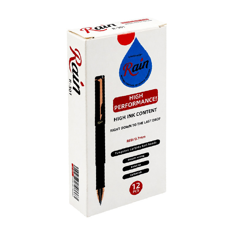 روان نویس راین قرمز گیره طلایی 0/7 میل  R-301