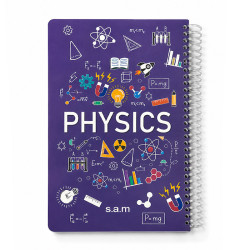 دفتر سم وزیری طلقی تک سیم خطی اسلاید فیزیک(PHYSICS) 100 برگ