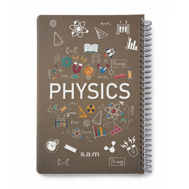 دفتر سم وزیری طلقی تک سیم خطی اسلاید فیزیک(PHYSICS) 100 برگ