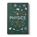 دفتر سم وزیری طلقی تک سیم خطی اسلاید فیزیک(PHYSICS) 100 برگ