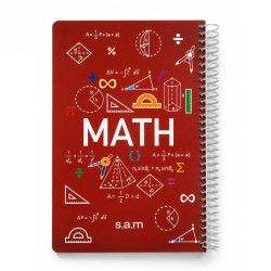 دفتر سم وزیری طلقی تک سیم خطی اسلاید ریاضی(MATH) 100 برگ