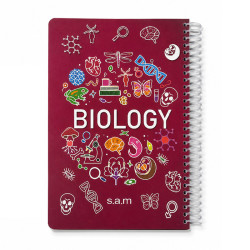 دفتر سم وزیری طلقی تک سیم خطی اسلاید زیست(BIOLOGY) 100 برگ