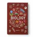 دفتر سم وزیری طلقی تک سیم خطی اسلاید زیست(BIOLOGY) 100 برگ