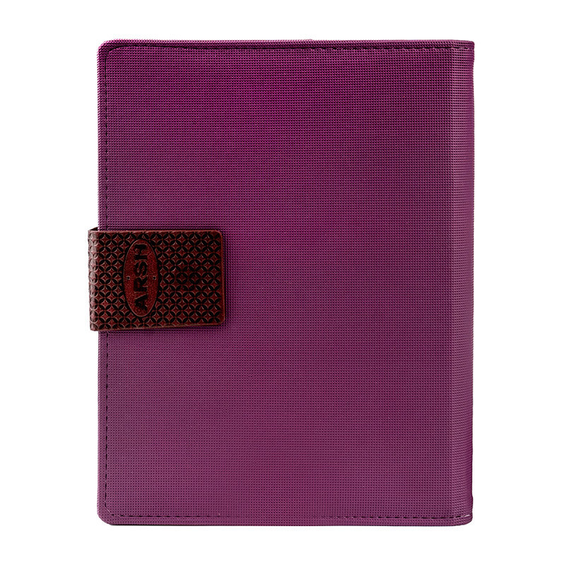 دفتر کلاسور عرش چرم مگنتی 26 حلقه قفل فلزی 200 برگ  235