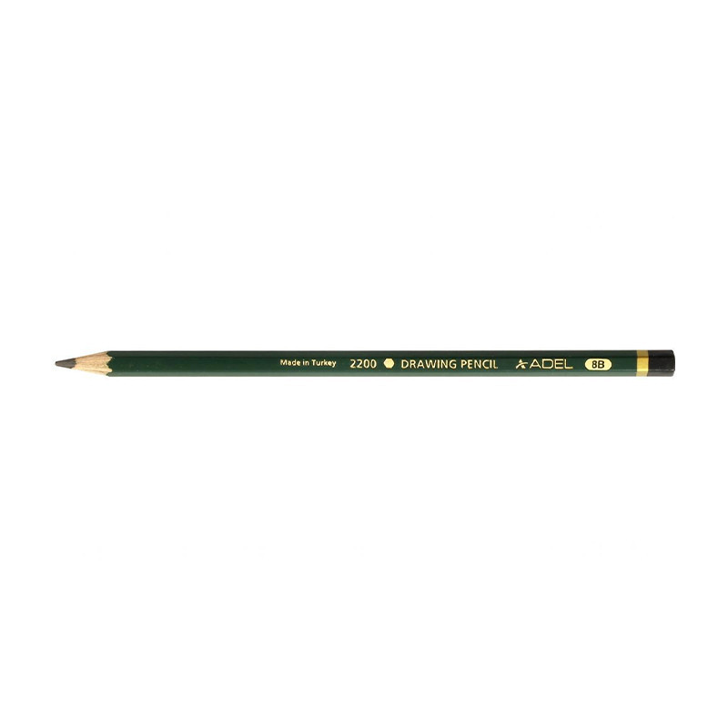 مداد طراحی فابرکاستل بدنه سبز 12 عددی 8B -119008
