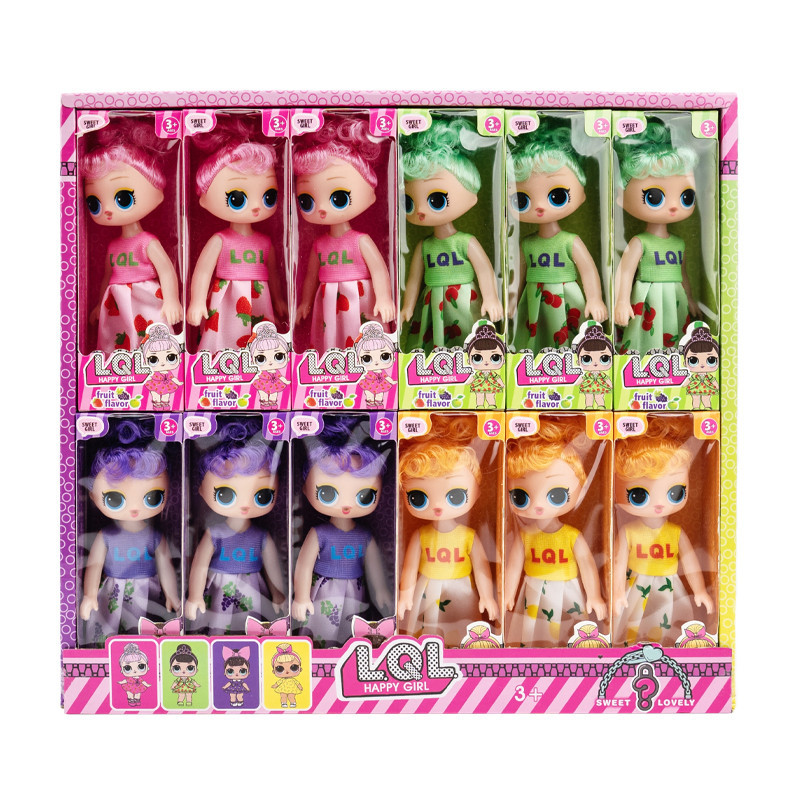 عروسک دختر LQL جعبه ای 12 عددی 04-61
