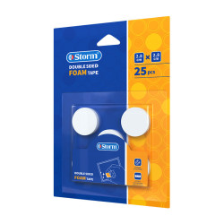 چسب دو طرفه استورم 1 میل 2/8 سانت دایره 25 عددی HL-102128