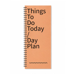 دفتر یادداشت لانگو تو دو لیست پالتویی تک سیم 80 برگ 2645 (9876) day plan