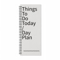 دفتر یادداشت لانگو تو دو لیست پالتویی تک سیم 80 برگ 2645 (9876) day plan