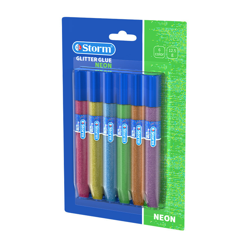 چسب اکلیلی استورم فلورسنت رو کارت 6 رنگ HL-609