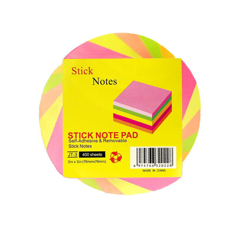 یادداشت چسب دار رنگی 76*76 400 برگ JT-3 (819131)