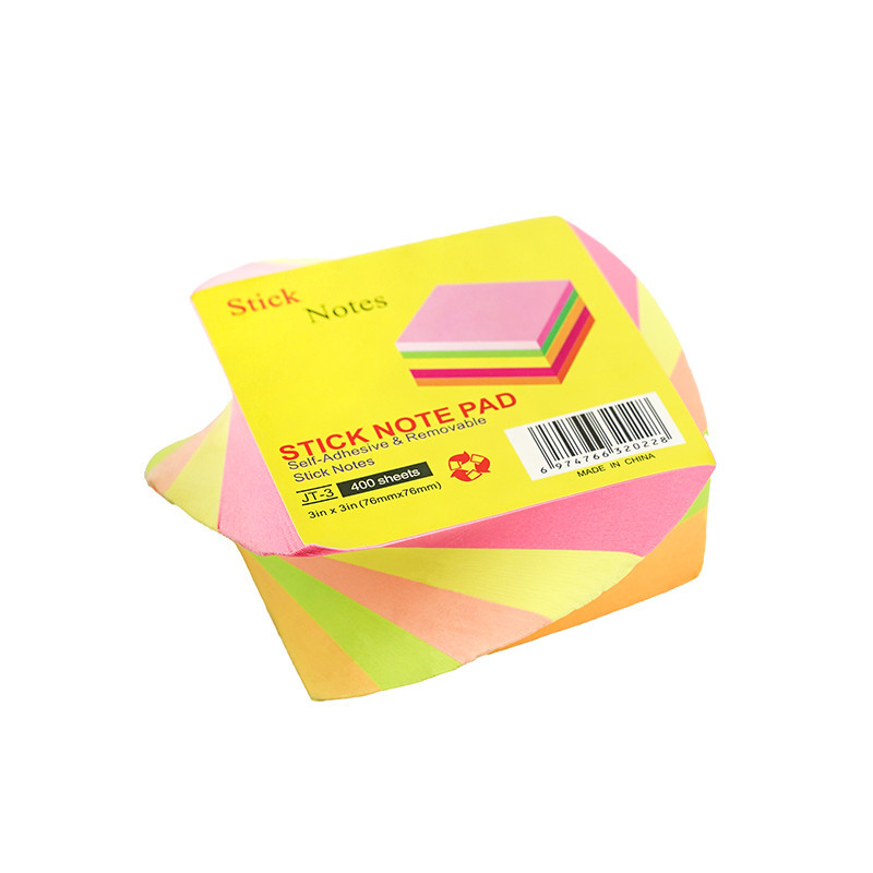 یادداشت چسب دار رنگی 76*76 400 برگ JT-3 (819131)