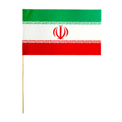 پرچم 50 عددی کاغذی دسته چوبی