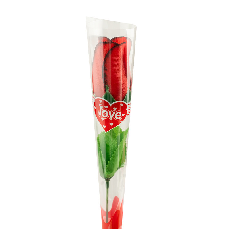 گل رز قیفی چاپدار (love) 24 عددی