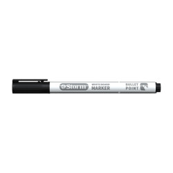 ماژیک وایت برد استورم مشکی قلمی گرد 12 عددی HL-340702