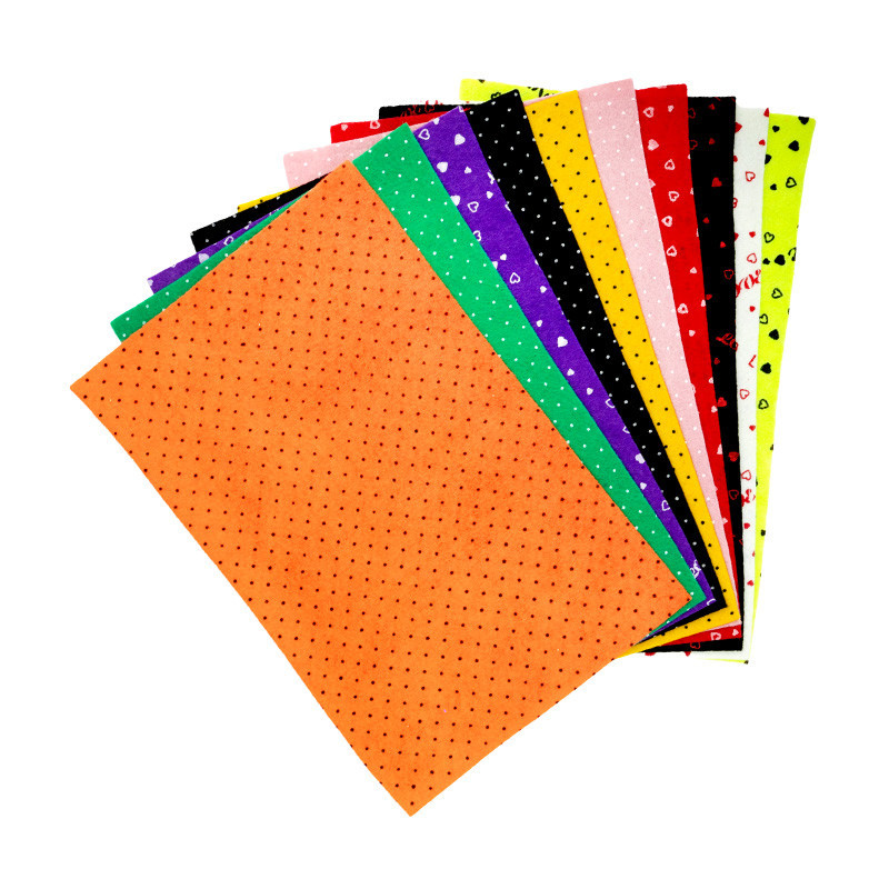 نمد اسکیل A4 طرح دار 10 رنگ