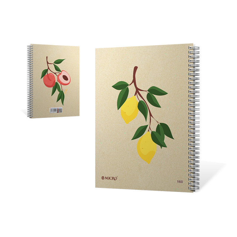 دفتر میکرو کرافت B5  تک سیم 160 برگ F3