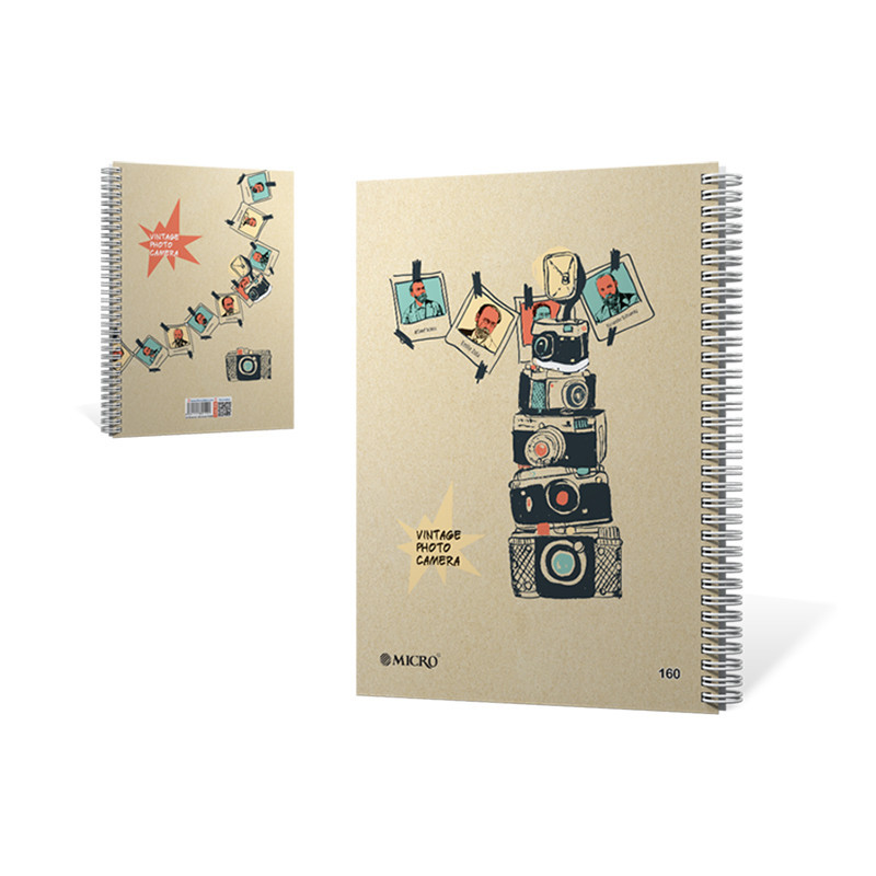 دفتر میکرو کرافت B5  تک سیم 160 برگ F3