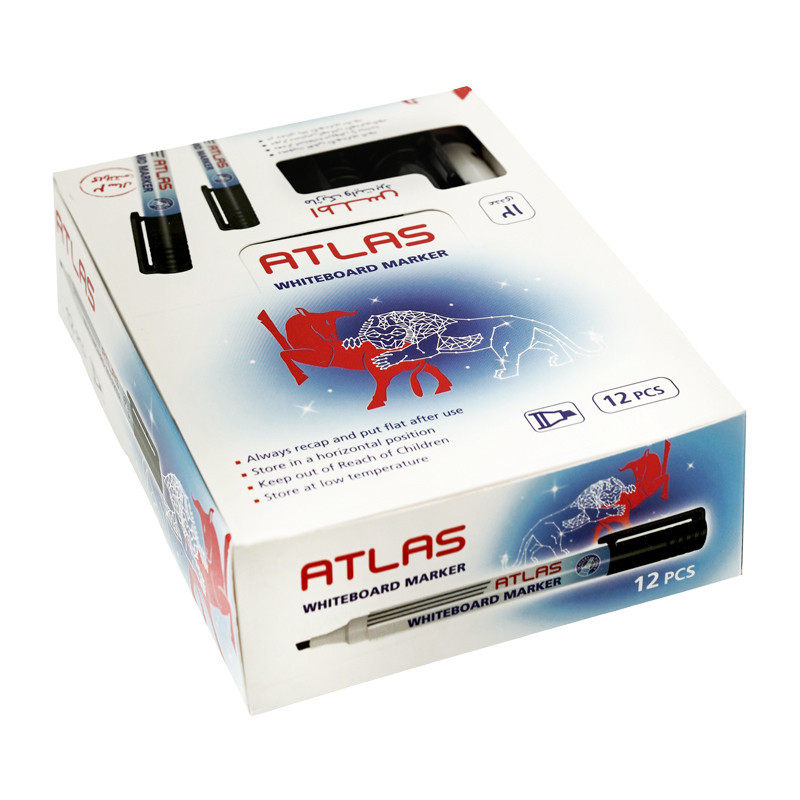 ماژیک وایت برد اطلس مشکی تخت 12 عددی