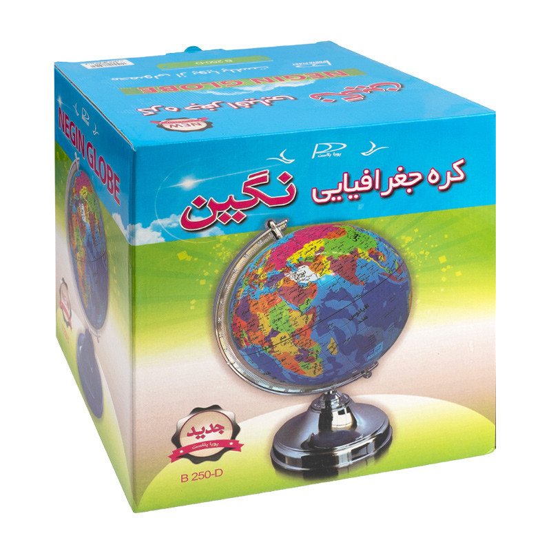 کره جغرافیایی نگین پایه فلزی 25