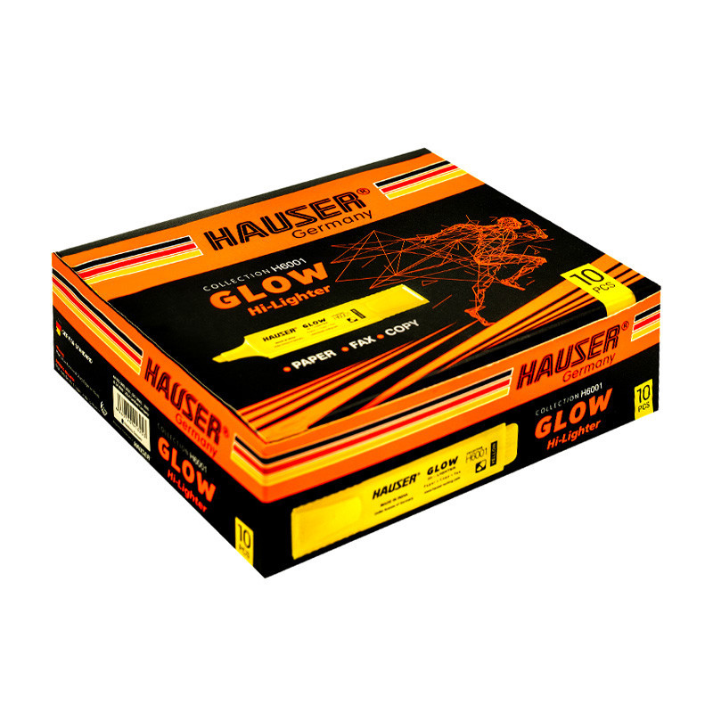 ماژیک هایلایتر هایزر زرد 10عددی H6001