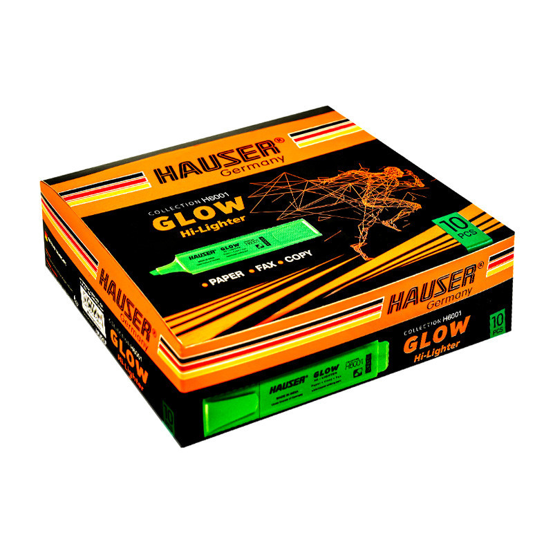 ماژیک هایلایتر هایزر سبز 10عددی H6001